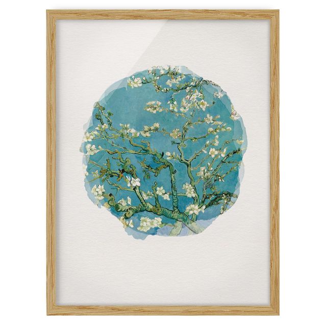 Kunst stilarter post impressionisme WaterColours - Vincent Van Gogh - Almond Blossom