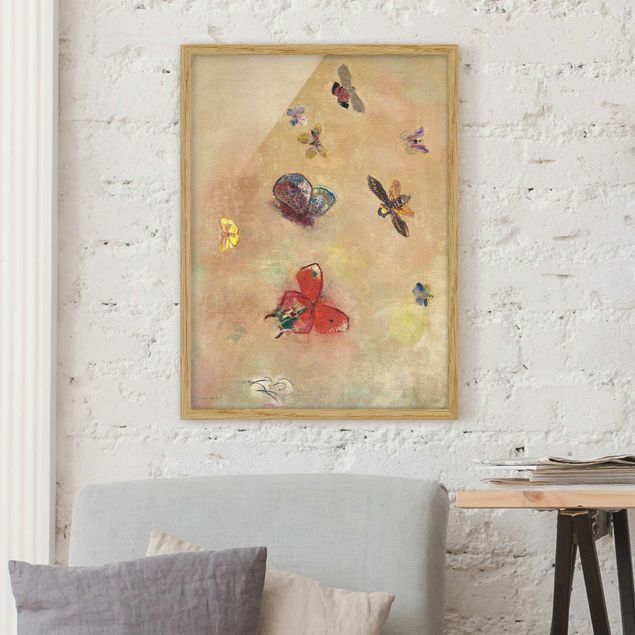 køkken dekorationer Odilon Redon - Colourful Butterflies