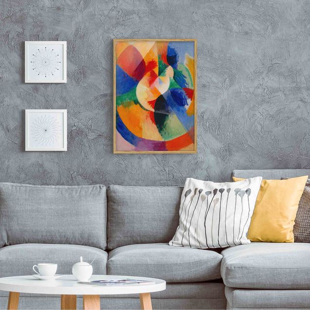 Indrammede plakater abstrakt Robert Delaunay - Circular Shapes, Sun
