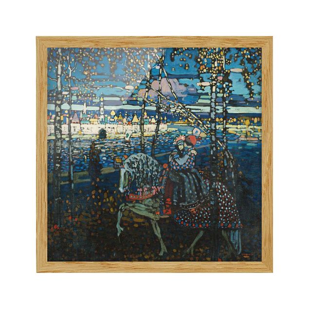 Indrammede plakater abstrakt Wassily Kandinsky - Riding Paar