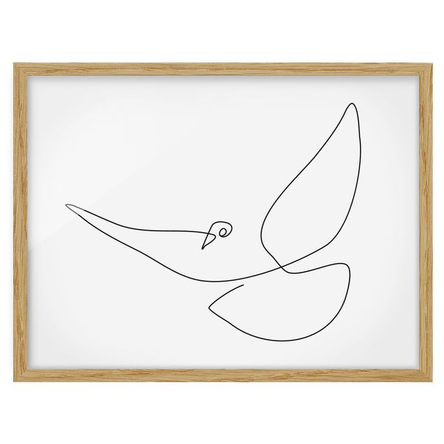 Billeder moderne Dove Line Art