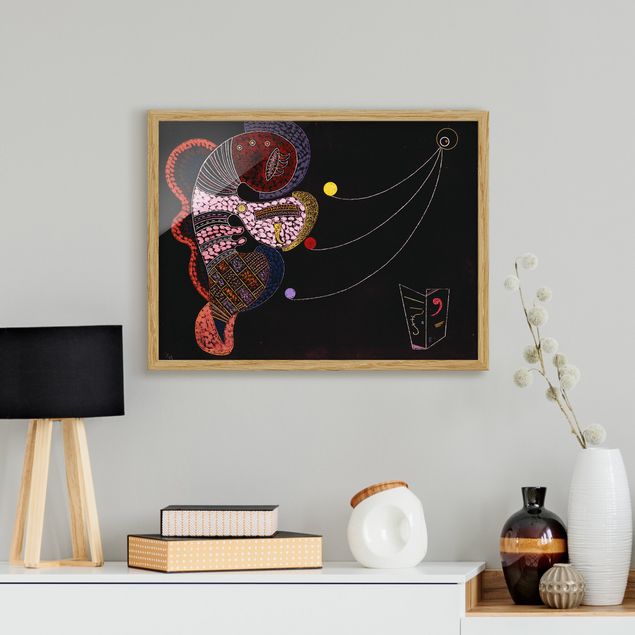 køkken dekorationer Wassily Kandinsky - The Fat And The Thin