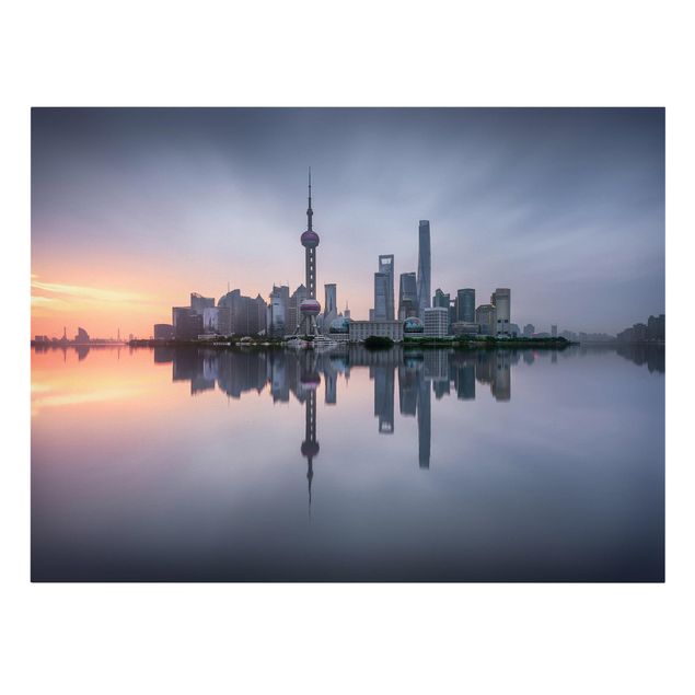 Billeder moderne Shanghai Skyline Morning Mood