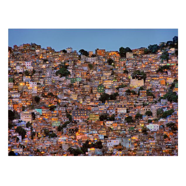 Billeder moderne Rio De Janeiro Favela Sunset