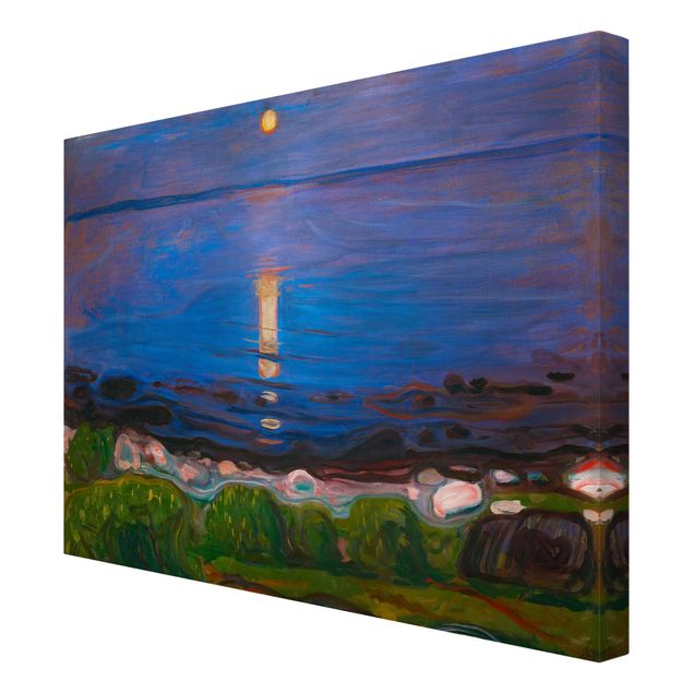 Billeder landskaber Edvard Munch - Summer Night By The Beach