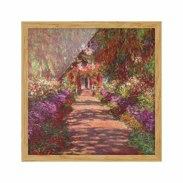 Billeder træer Claude Monet - Pathway In Monet's Garden At Giverny