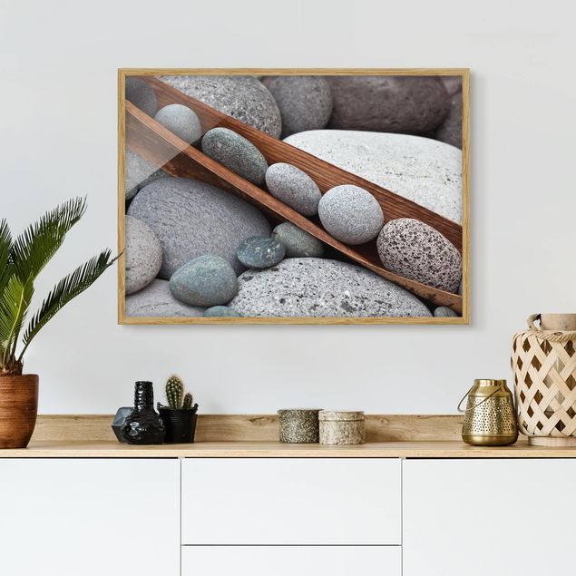 køkken dekorationer Still Life With Grey Stones