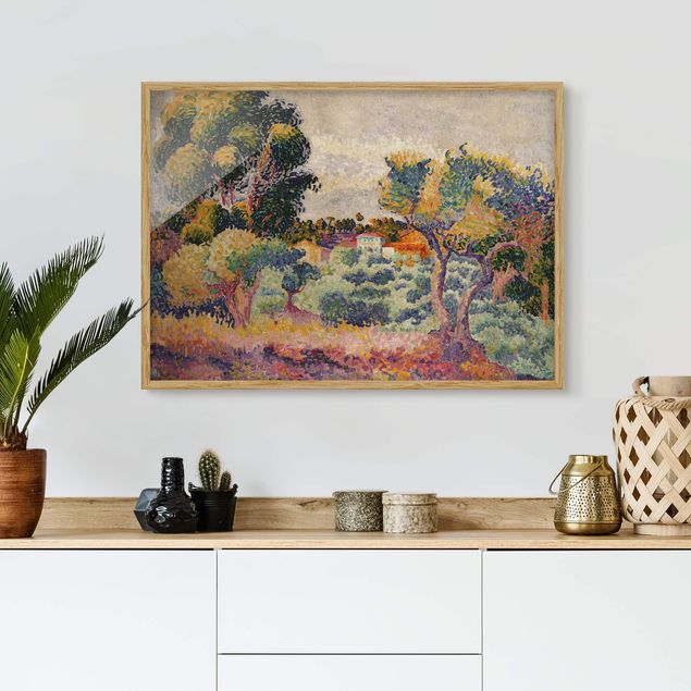 Kunst stilarter pointillisme Henri Edmond Cross - Eucalyptus And Olive Grove