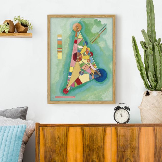 køkken dekorationer Wassily Kandinsky - Variegation in the Triangle