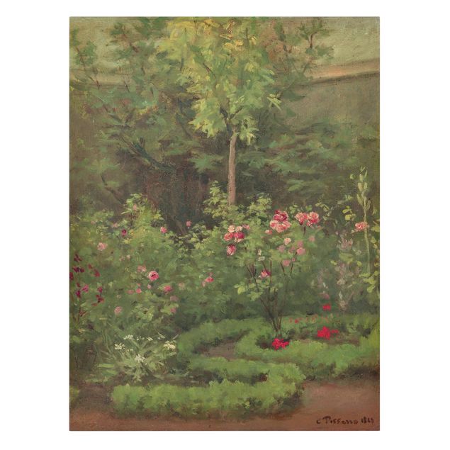 Kunst stilarter post impressionisme Camille Pissarro - A Rose Garden