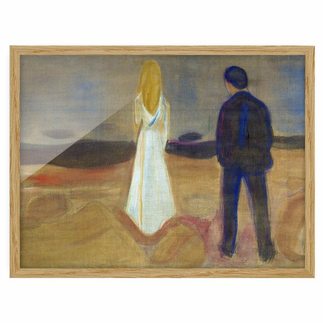 Kunst stilarter Edvard Munch - Two humans. The Lonely (Reinhardt-Fries)