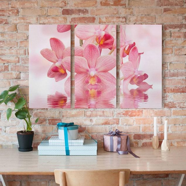 Billeder på lærred orkideer Light Pink Orchid On Water