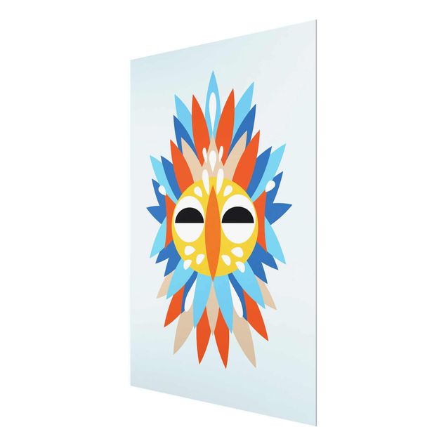 Billeder muah Collage Ethnic Mask - Parrot