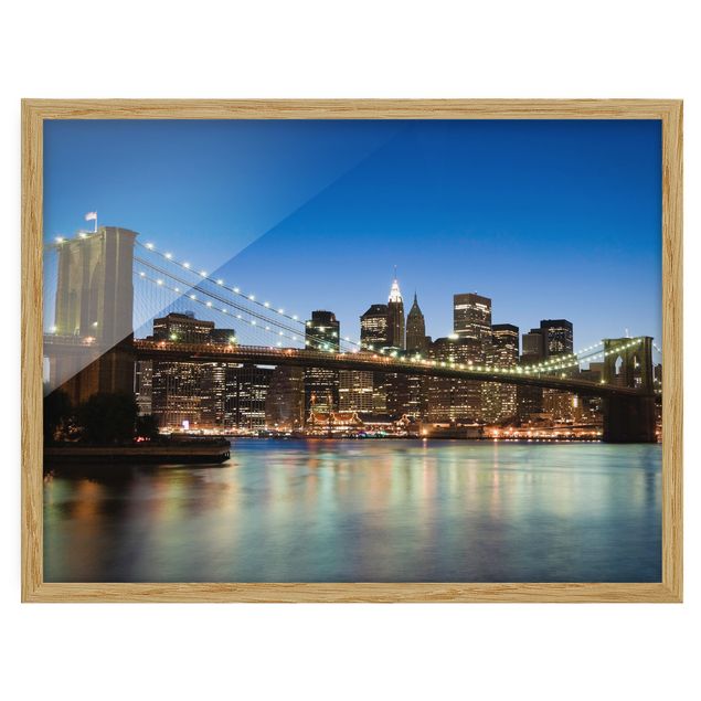 Billeder arkitektur og skyline Brooklyn Bridge In New York
