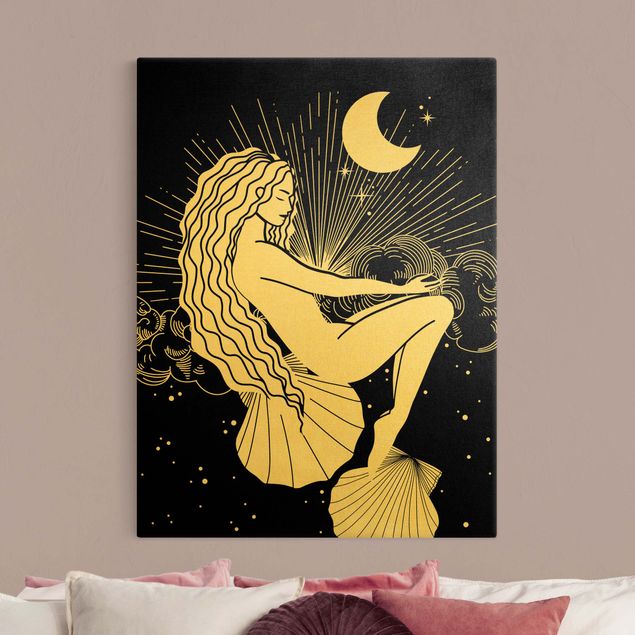 Billeder Illustration Ocean Dreamer At Night