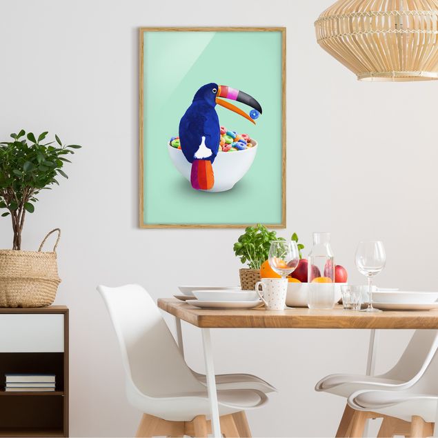 Billeder kunsttryk Breakfast With Toucan