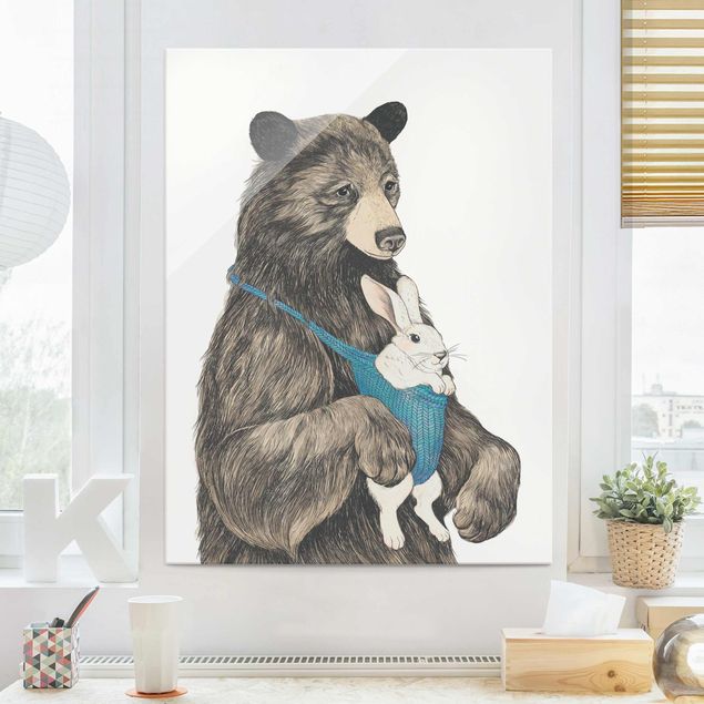 Billeder Illustration Bear And Bunny Baby