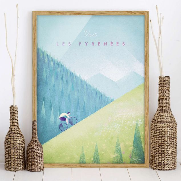 køkken dekorationer Travel Poster - The Pyrenees