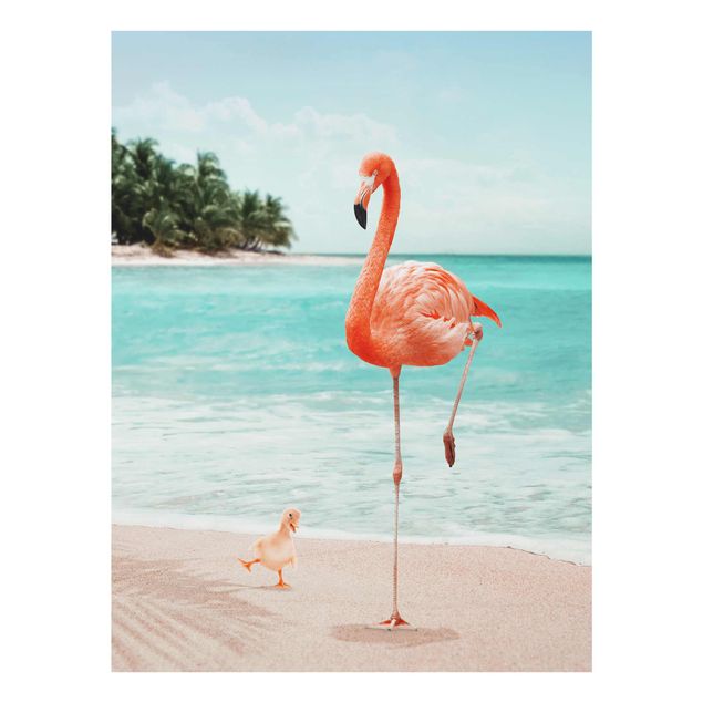 Billeder strande Beach With Flamingo