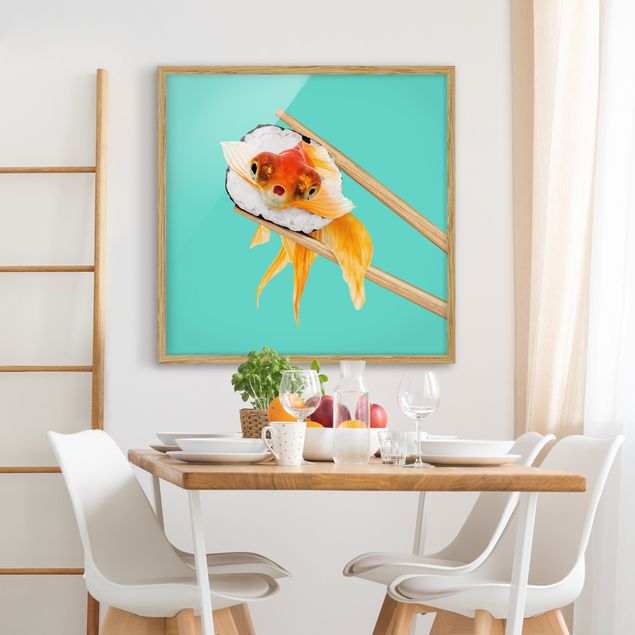Billeder fisk Sushi With Goldfish