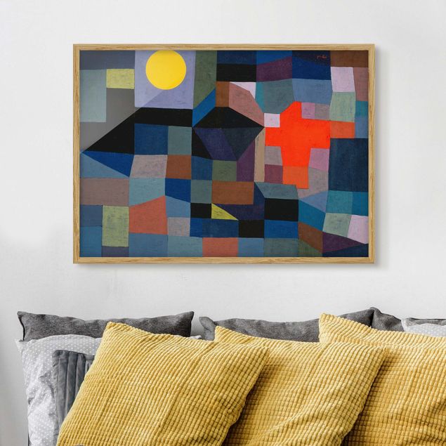 køkken dekorationer Paul Klee - Fire At Full Moon