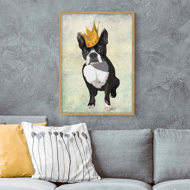 Indrammede plakater vintage Animal Portrait - Terrier King