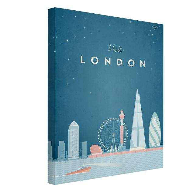 Billeder på lærred arkitektur og skyline Travel Poster - London