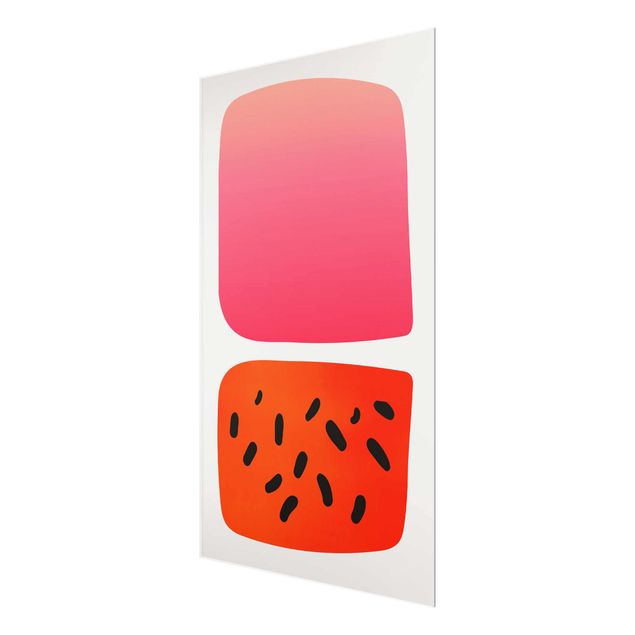 Billeder Kubistika Abstract Shapes - Melon And Pink