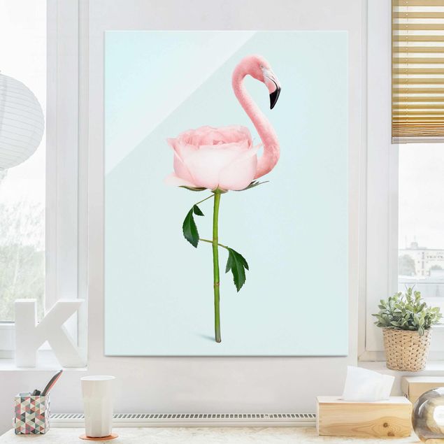 Billeder Flamingo With Rose