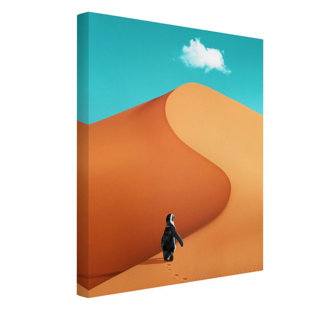 Billeder landskaber Desert With Penguin