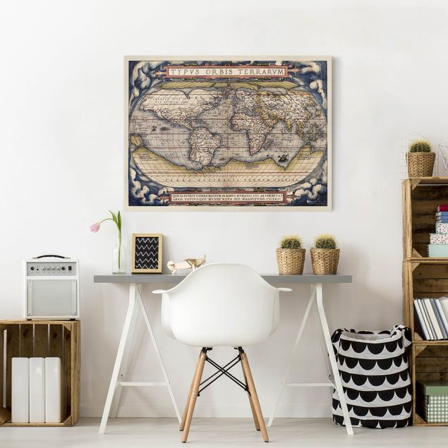 Billeder verdenskort Historic World Map Typus Orbis Terrarum