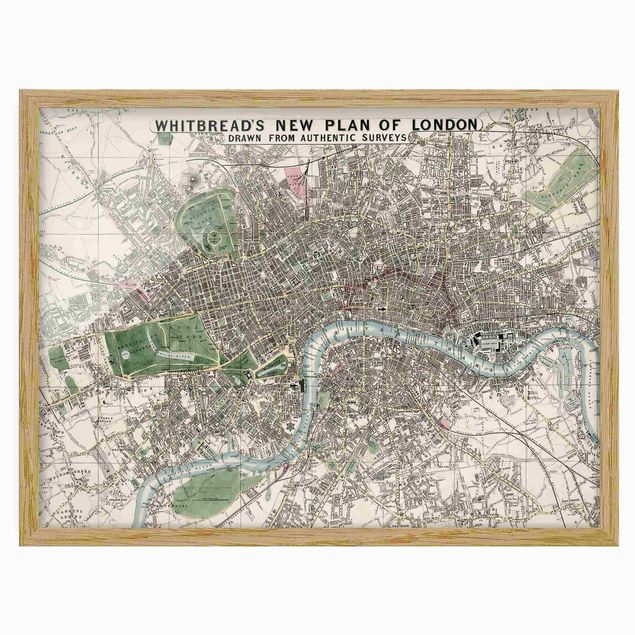 Billeder arkitektur og skyline Vintage Map London