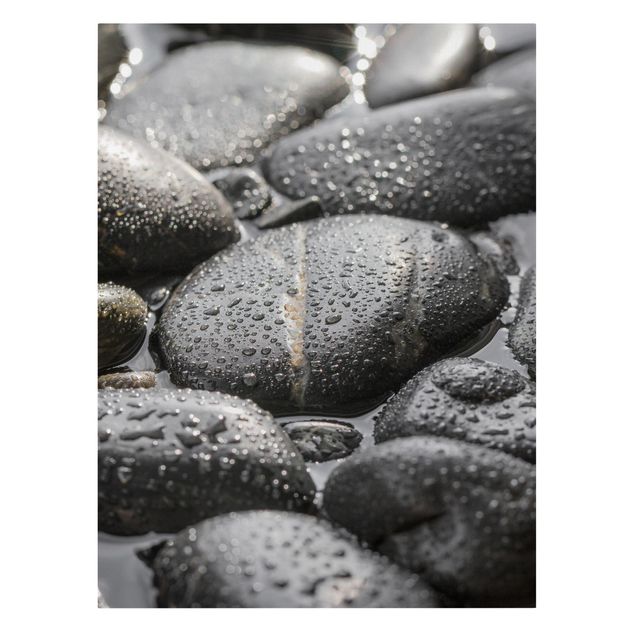 Billeder moderne Black Stones In Water
