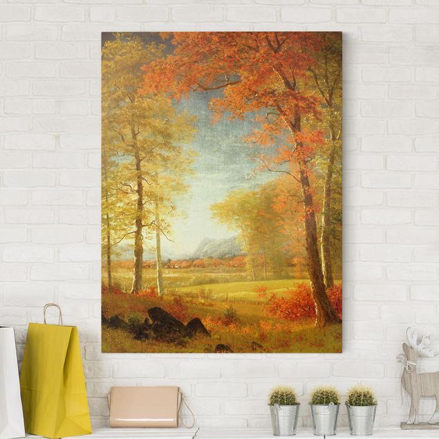 køkken dekorationer Albert Bierstadt - Autumn In Oneida County, New York