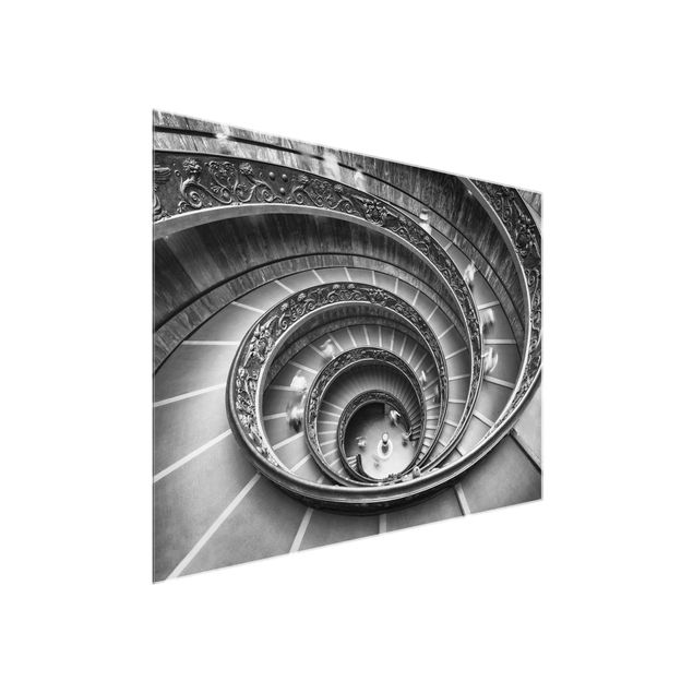 Glasbilleder sort og hvid Bramante Staircase