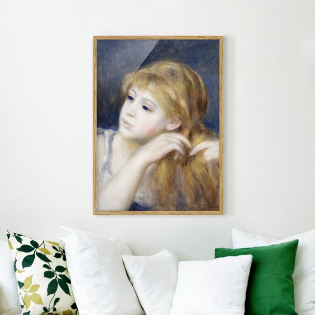 Kunst stilarter impressionisme Auguste Renoir - Head of a Young Woman