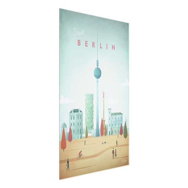 Glasbilleder arkitektur og skyline Travel Poster - Berlin