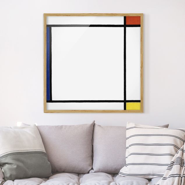 Kunst stilarter impressionisme Piet Mondrian - Composition III with Red, Yellow and Blue