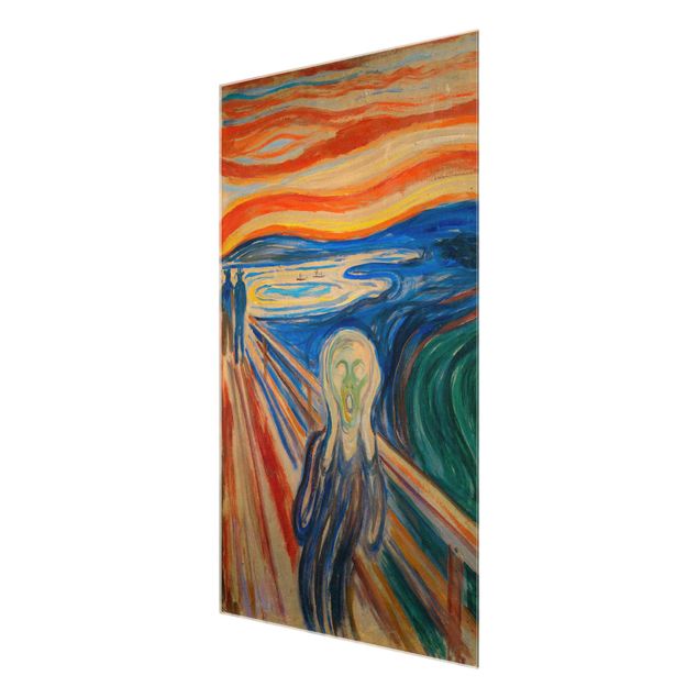 Glasbilleder abstrakt Edvard Munch - The Scream
