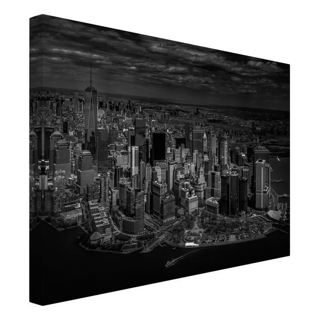 Billeder på lærred arkitektur og skyline New York - Manhattan From The Air