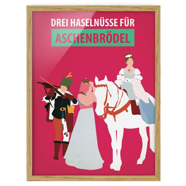 Billeder kunsttryk Film Poster Three Wishes For Aschebrödel