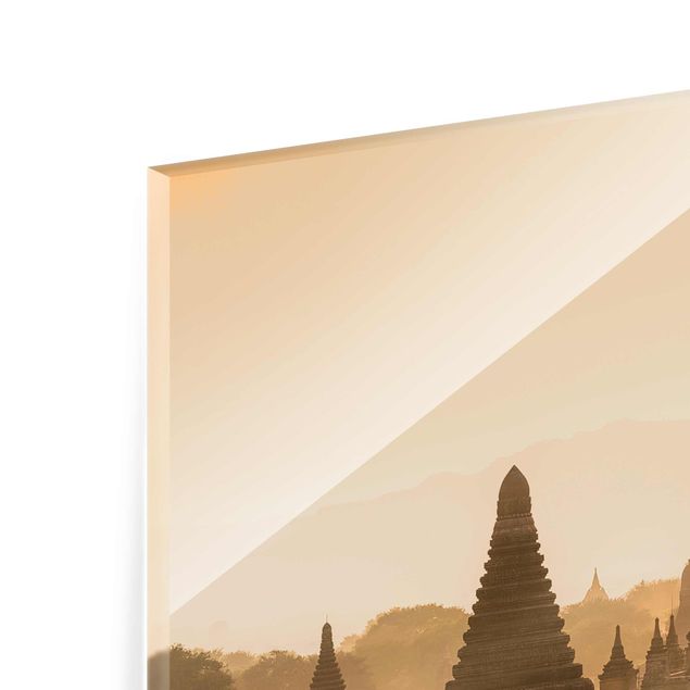 Billeder arkitektur og skyline Sun Setting Over Bagan