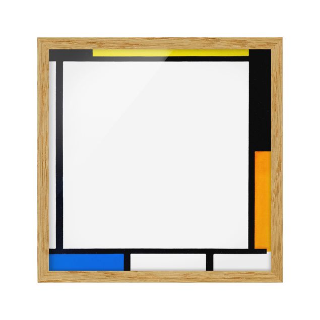 Indrammede plakater abstrakt Piet Mondrian - Composition II
