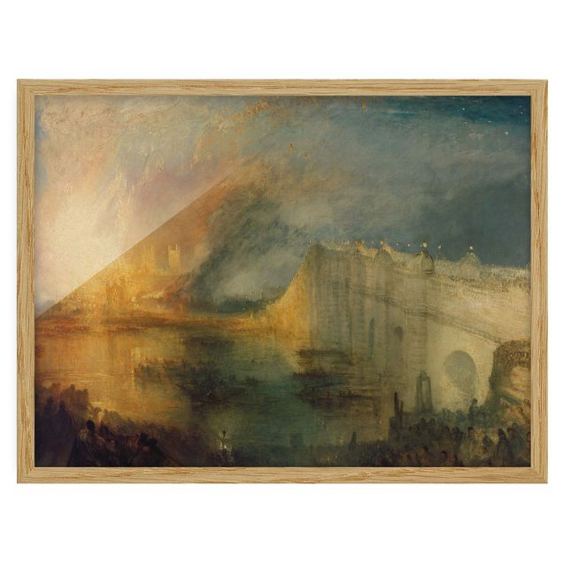Billeder landskaber William Turner - The Burning Of The Houses Of Lords And Commons