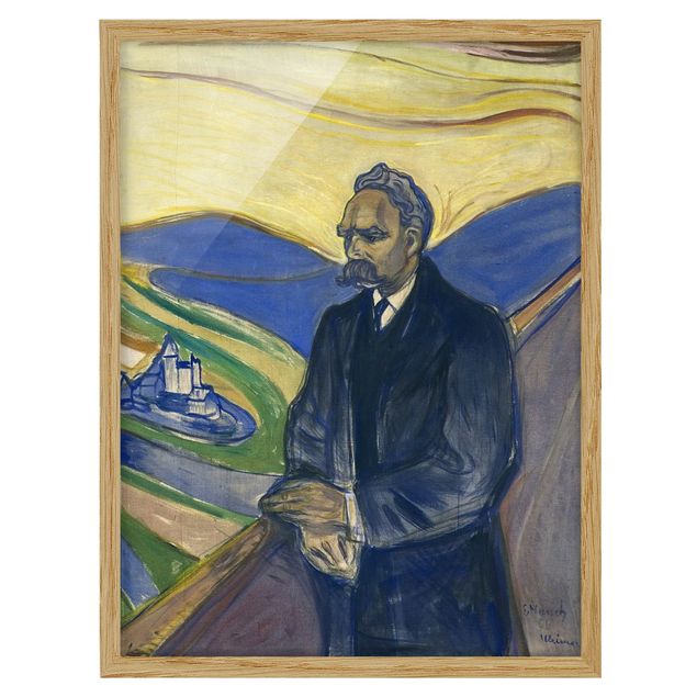 Kunst stilarter Edvard Munch - Portrait of Friedrich Nietzsche