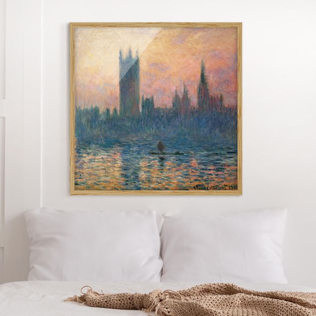 Kunst stilarter impressionisme Claude Monet - London Sunset