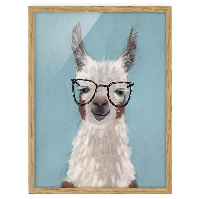 Billeder moderne Lama With Glasses II