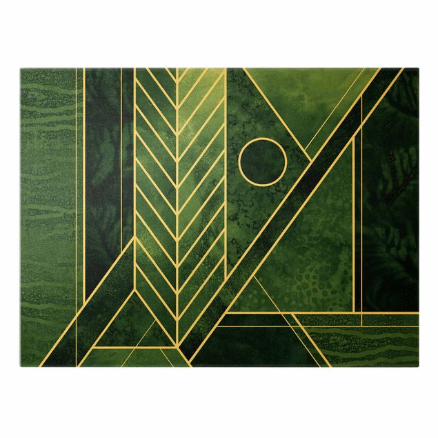 Billeder Golden Geometry - Emerald