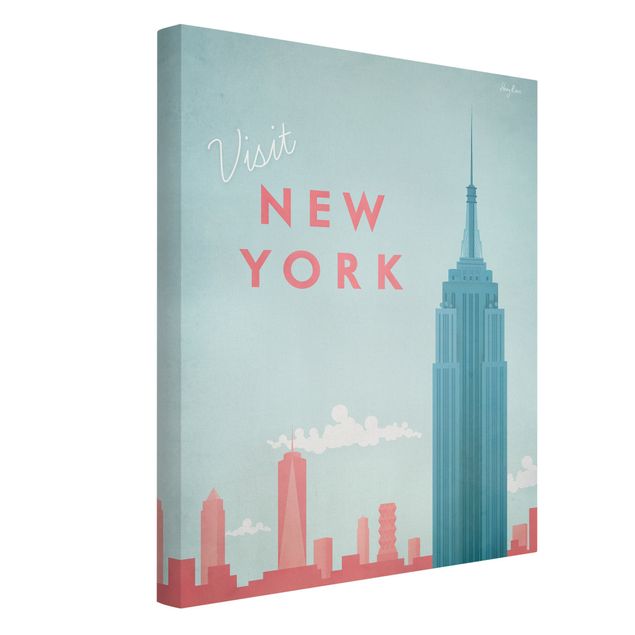Billeder på lærred arkitektur og skyline Travel Poster - New York