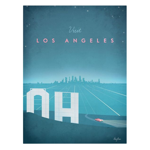 Billeder blå Travel Poster - Los Angeles
